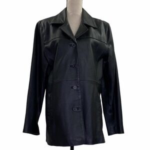 JOHN Paul Richard Uniform Leather Jacket Size 14